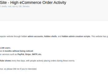 Threat Actor Claims to Have Access to a Popular E-commerce Website