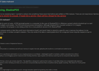 New POS Malware “ShadowPOS” Advertised in DarkWeb Forum