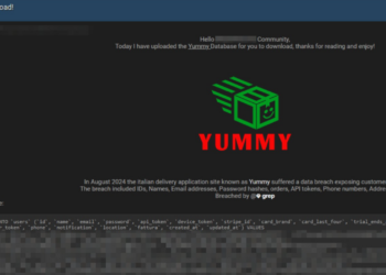 Threat Actor Claimed to Breach Database for Italian Delivery Service Yummy