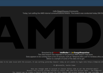 IntelBroker Alleged Data Breach of AMD Internal Communications