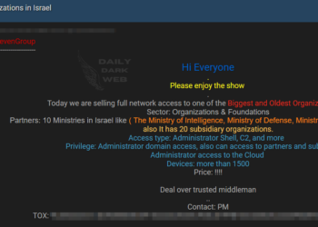 Alleged Access Sale Related to an Israeli Organizations Company