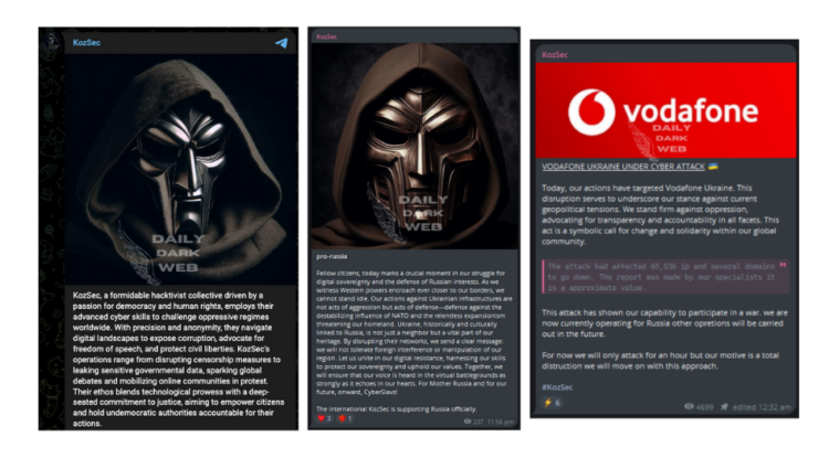 KozSec Allegedly Targeting Ukraine and Supporting Russia