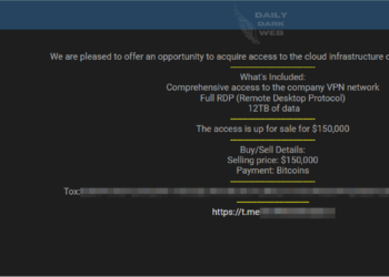Threat Actor Offers Alleged Access to Large Israeli IT Company