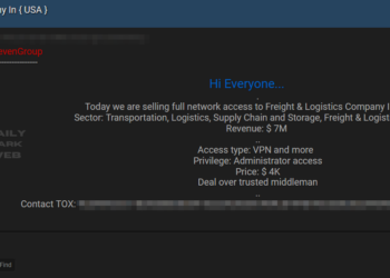 Alleged Access Sale to a US Based Logistics Company