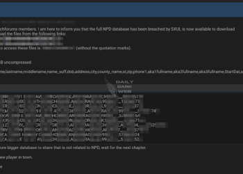 Threat Actor Claims to Have Leaked Database Containing Personal