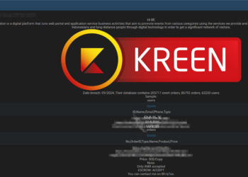 Kreen and KMNC Allegedly Breached, Databases Sold on Dark Web