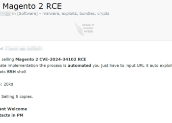 Threat Actor Offers Exploit for Magento 2 Vulnerability
