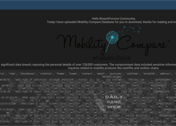 Alleged Data Breach Exposes Over 128,000 Mobility Compare Customers