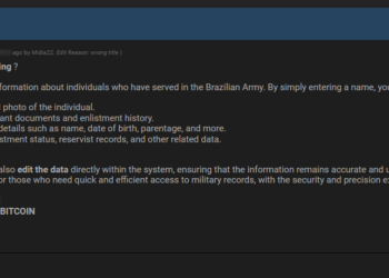 Threat Actor Allegedly Selling Unauthorized Access to Brazilian Army System, Exposing Personal and Military Records