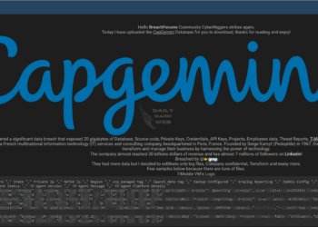 Threat Actor Allegedly Breached Capgemini