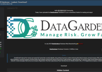 A Threat Actor Claims to Breach of DataGardener Database, 1.4 Million Records Exposed