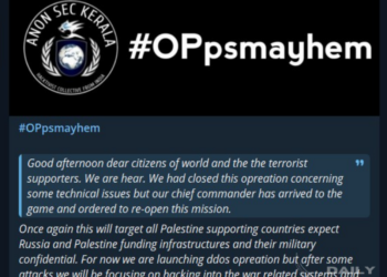 AnonSec Kerala Starts DDoS Attacks on Countries Supporting Palestine