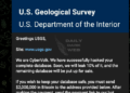 CyberVolk Claims Breach of U.S. Geological Survey Database