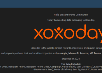 Threat Actor Claims to Sell Xoxoday Data
