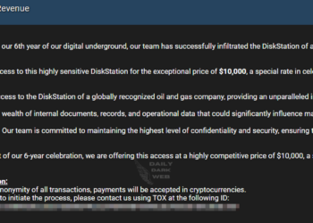 DarkRaas Allegedly Breached a Major Oil and Gas Company