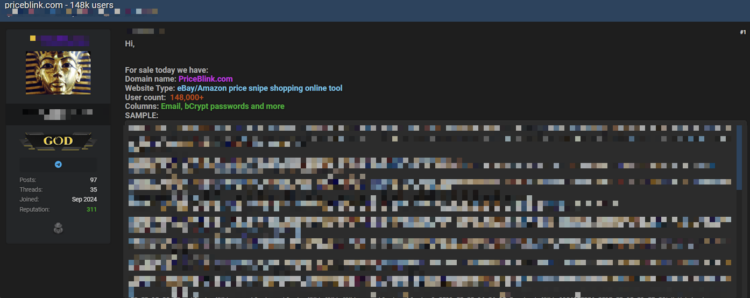 PriceBlink Data Leak Exposes Information of Over 148,000 Users