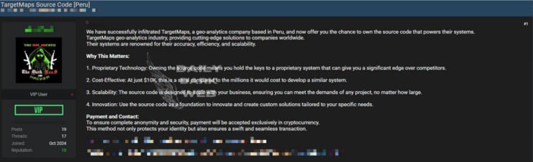 Source Code of TargetMaps Geo-Analytics Leaked on Dark Web