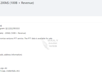 Verizon PTT Service Allegedly Breached