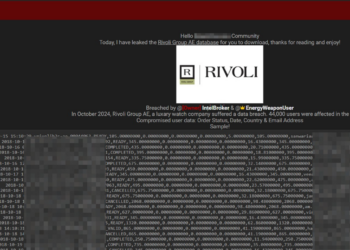 Threat Actor Claims Breach of Rivoli Group AE