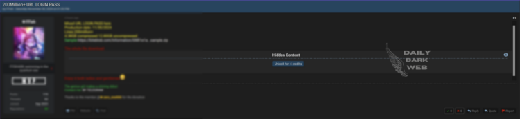Massive Database Leak: 200 Million Login Credentials Compromised
