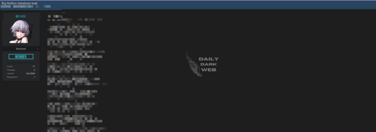 Roblox Data Breach Exposes Millions of User Accounts