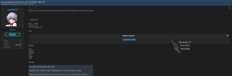 Brazilian Databases Leak Exposes Sensitive Information