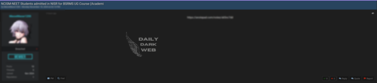 India – NCISM NEET Students Data Breach Exposes Personal Details
