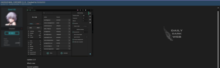 Hackus Mail Checker 2.2.0 Cracked Version Leaked Online