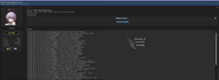 SSGMCE.ac.in Database Breach Exposes Sensitive Academic Data