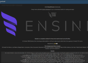 Alleged Data Breach of Ensinio Platform: Threat Actor Claims Exposure of 161,000 Users