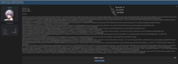 Alleged Data Breach at EazyDiner.com Exposes User Information
