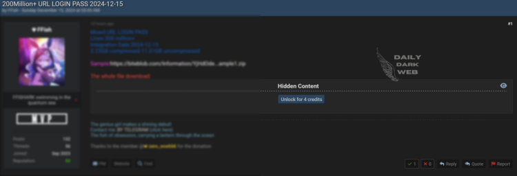 Alleged Leak of 200 Million URL Login Credentials Raises Privacy Concerns
