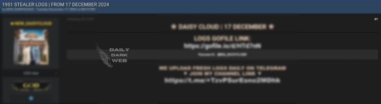 Alleged Leak of 1951 Stealer Logs Raises Data Privacy Concerns
