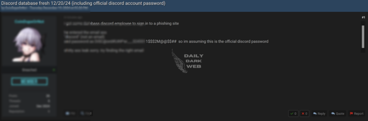Alleged Discord Database Leak Raises Significant Security Concerns