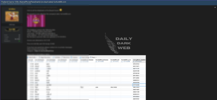FunFun688.com Casino Database Breach Exposes Sensitive User Information