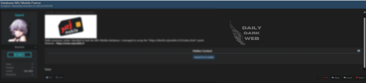 NRJ Mobile Database Breach Raises Privacy Concerns