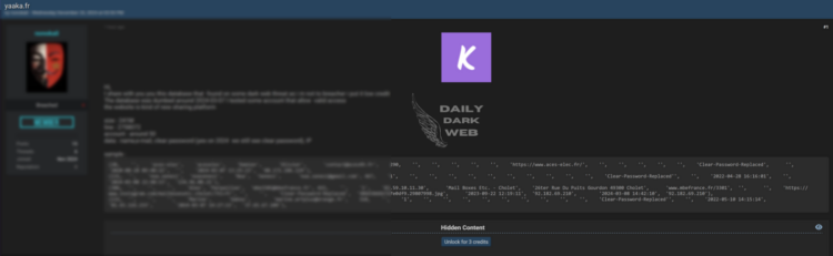 Yaaka.fr Database Breach Raises User Privacy Concerns