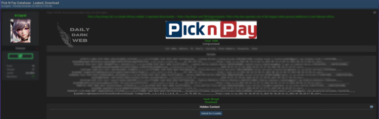 Pick n Pay Data Breach Sparks Concerns Over Customer Privacy