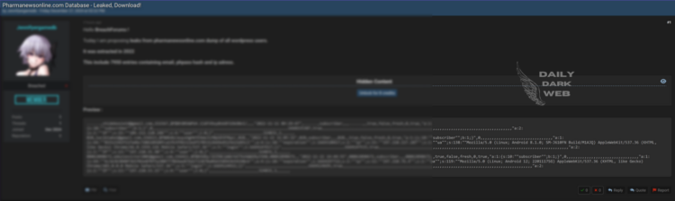 Pharmanewsonline.com Data Breach Raises Concerns in Healthcare Sector