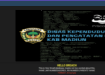 Alleged Data Breach at DUKCAPIL Madiun Exposes Sensitive Citizen Information