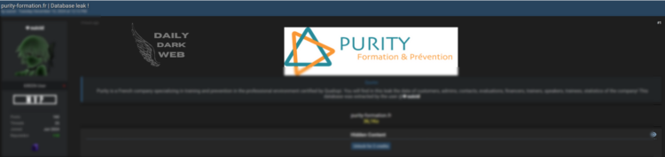 Alleged Data Breach at Purity Formation Exposes Sensitive User Information