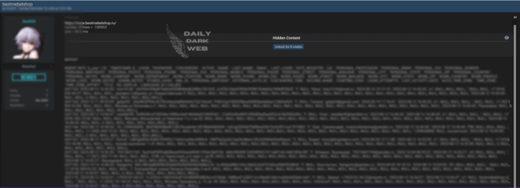 Alleged Data Breach at BestMebelShop Exposes Sensitive Customer Information