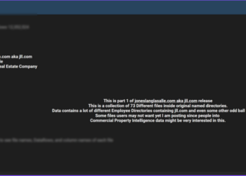 Jones Lang LaSalle (JLL) Data Breach – Part 1