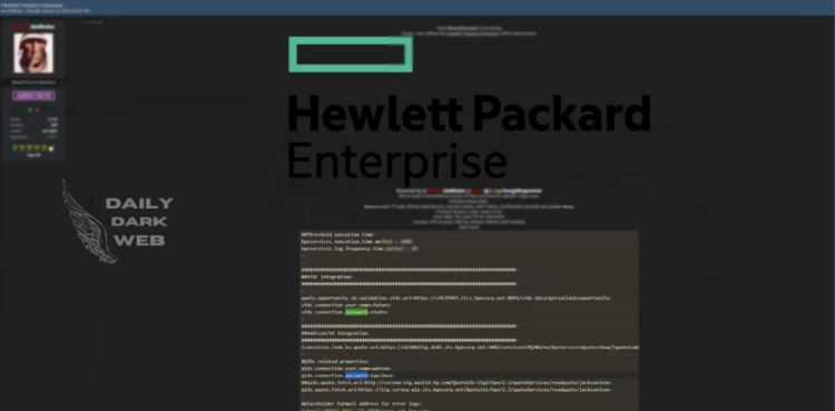 HPE Data Reportedly Offered for Sale on Illicit Platforms
