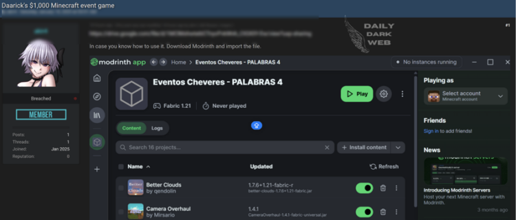 Minecraft Event Documents Leak Raises Data Security Concerns