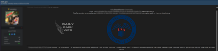 SSA.gov Database Reportedly Compromised