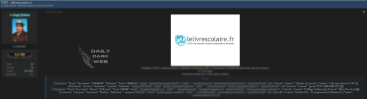 Lelivrescolaire.fr Database Leak Sparks Privacy Concerns
