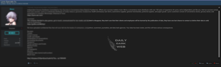 Lyons Specialty Co. Data Breach Sparks Concerns Over Business Security