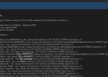 Alleged Data Breach: Threat Actor Claims to Sell 25 Million Truecaller Contacts from the USA