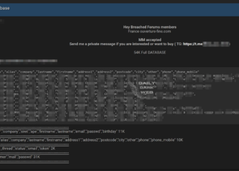 Alleged Data Breach Exposes Thousands of Records on Dark Web